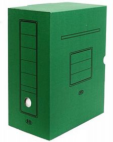 Коробка архивная 150мм зеленый